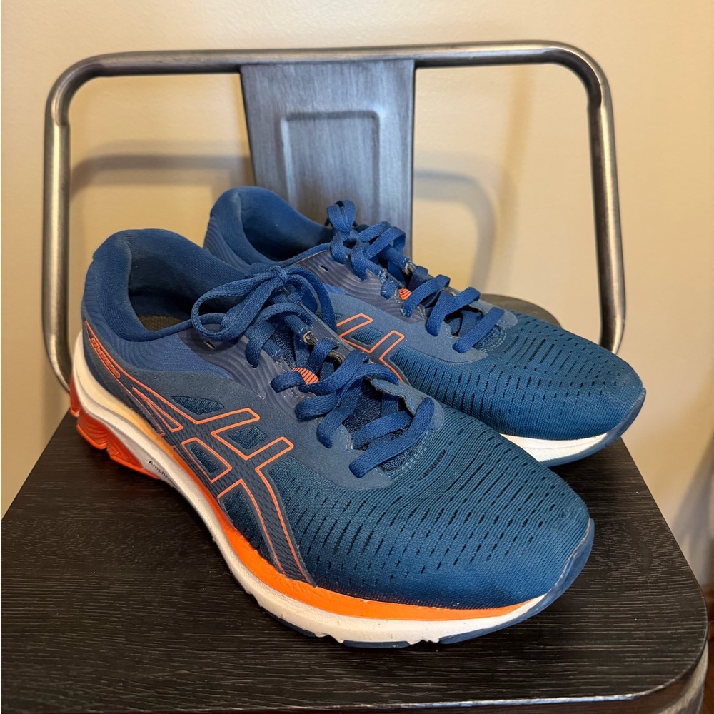 ASICS Gel Pulse 12 Running Shoes Blue Orange Women’s Size 8.5 Athletic Sneakers - Picture 1 of 13